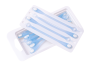 Silicone laces 14 pcs - light blue