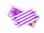 Silicone laces 14 pcs - purple
