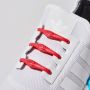 Silicone laces 14 pcs - red