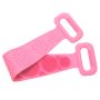 Silicone massager for washing the back, legs, feet - pink