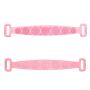 Silicone massager for washing the back, legs, feet - pink