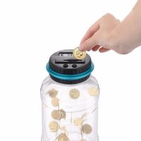 Skarbonka z licznikiem Euro — monety Euro