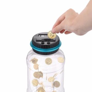 Skarbonka z licznikiem Euro — monety Euro