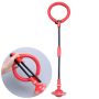 Skipping rope / hula hoop for folding leg - red