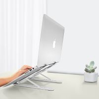 Składana podstawka do laptopa — biała