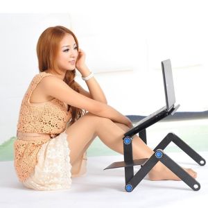Składany stolik pod laptop - czarny