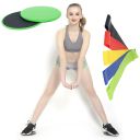 Slip discs + 5 exercise gums - green
