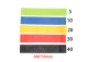 Slip discs + 5 pcs of exercise bands - black