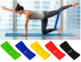 Slip discs + 5 pcs of exercise gums - blue