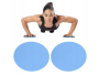 Slip discs + 5 pcs of exercise gums - blue