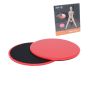 Slip discs + 5 pcs of exercise rubber - red