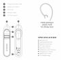 Słuchawka bluetooth do rozmów Headset Swissten Caller - biała
