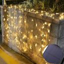 Solar LED decorative lamps with remote control - warm color