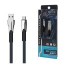 SOMOSTEL KABEL USB TYP-C 2.4A NIEBIESKI 2400MAH QUICK CHARGER QC 3.0 1M POWERLINE METALOWE WTYKI BW02