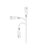 SOMOSTEL KABEL USB TYP-C 3.1A BIAŁY 3100MAH QUICK CHARGER QC 3.0 1.2M POWERLINE SMS-BT09 ECL SMS-BT09 B
