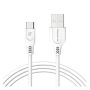 SOMOSTEL KABEL USB TYP-C 3.1A BIAŁY 3100MAH QUICK CHARGER QC 3.0 1.2M POWERLINE SMS-BT09 ECL SMS-BT09 B