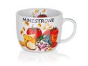 Soup cup with the word Minestrone, 730ml