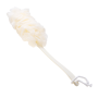 Sponge, brush, back washer on the handle - white