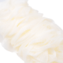 Sponge, brush, back washer on the handle - white