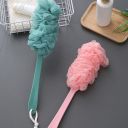 Sponge / washer for washing the back with a handle - green
