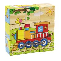 Stacking cubes for children "Vehicles"