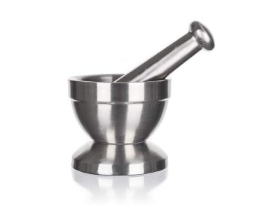 Stainless steel mortar AKCENT 10cm