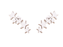 Star earrings - silver