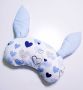 Stroller set 3in1 - blue hearts, POLISH PRODUCT 100% COTTON