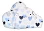 Stroller set 3in1 - blue hearts, POLISH PRODUCT 100% COTTON