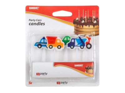 Świeczki urodzinowe 5szt PARTY