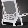 Swivel mesh office chair - white