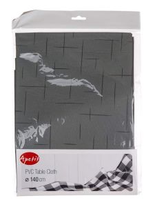 Tablecloth with a diameter of 140cm APETIT, PVC, mixed decor