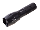 Tactical flashlight with Cree T6 LED with powerbank function, built-in battery, charged via USB