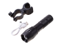 Tactical flashlight with Cree T6 LED with powerbank function, built-in battery, charged via USB
