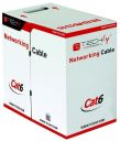 TECHLY SKRĘTKA U/UTP CAT6 DRUT 305M CCA SZARA ITP6-CCA-305-GY