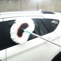Telescopic brush for car washing, 85 cm long