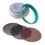 The foot grater smoothes perfectly - green