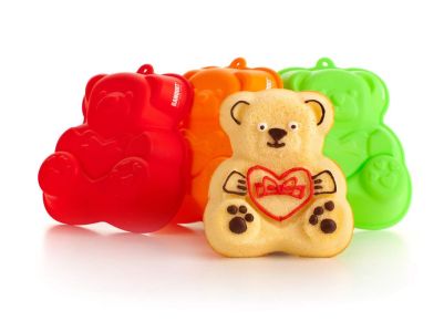 The silicone form of the Bear zielony