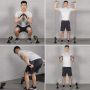 The suction cup does fitness exercises