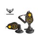 The suction cup does fitness exercises