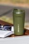 Thermal mug ARTY 450 ml, green