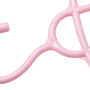 Three-level clothes hanger - pink