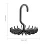 Tie / belt / scarf hanger - black 