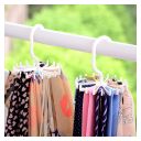 Tie / belt / scarf hanger - white