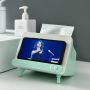 Tissue box with a telephone holder - mint