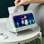 Tissue box with a telephone holder - szary
