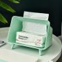 Tissue box with a telephone holder - yellow