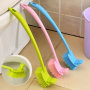Toilet brush for special toilet- pink