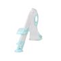 Toilet seat cover, blue, with a step - blue