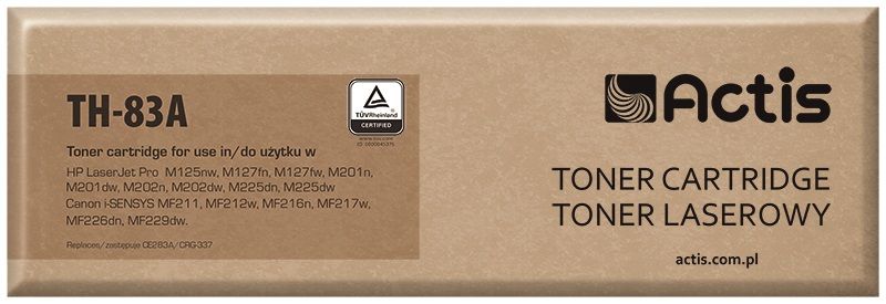 Toner ACTIS TH-83A (zamiennik HP 83A CF283A, Canon CRG-737; Standard; 1500 stron; czarny)